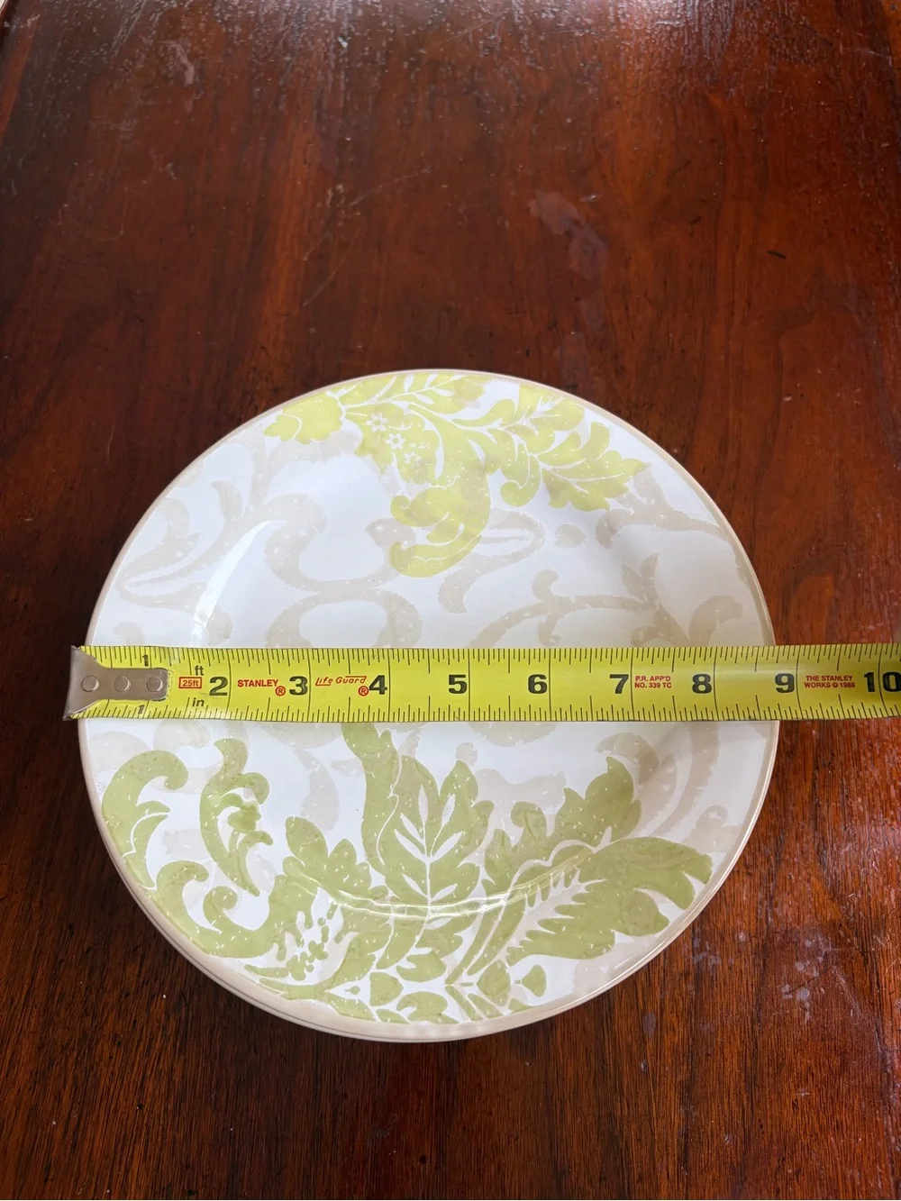 Noble Excellence Garden Scroll 8-3/4” Salad Luncheon Plates Set of 8 EUC